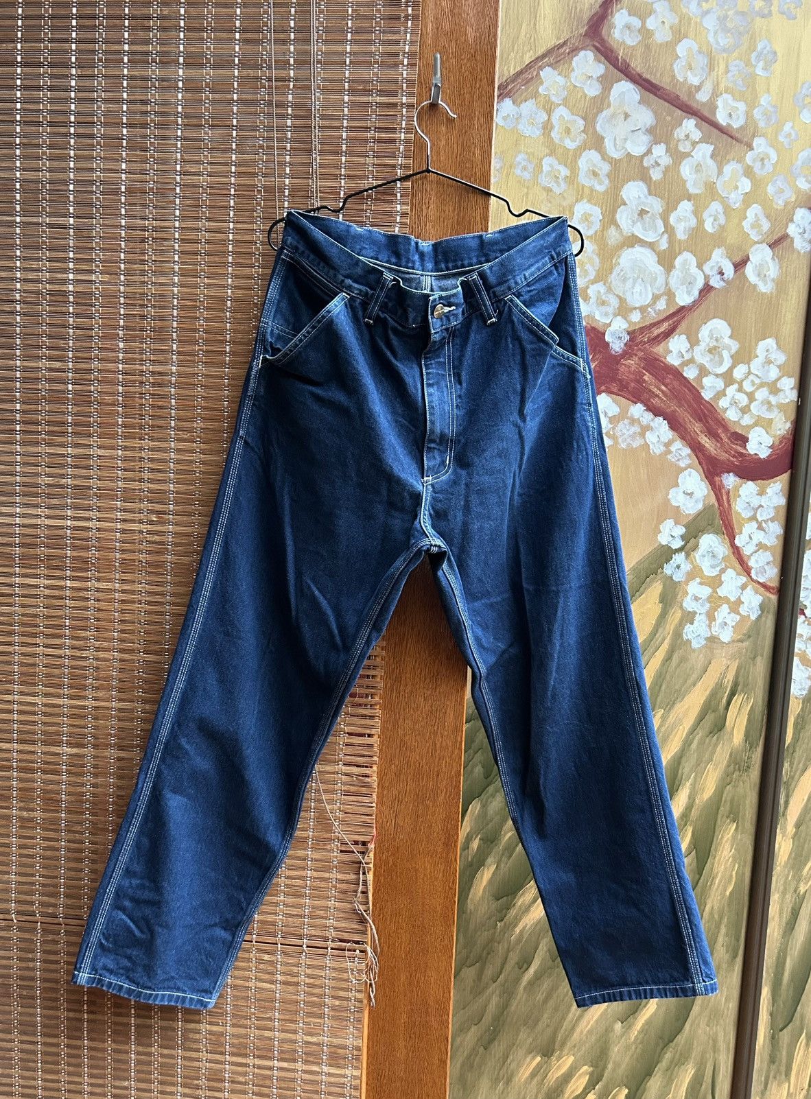 Carhartt WIP Blue Denim Simple Pant Size 32x32