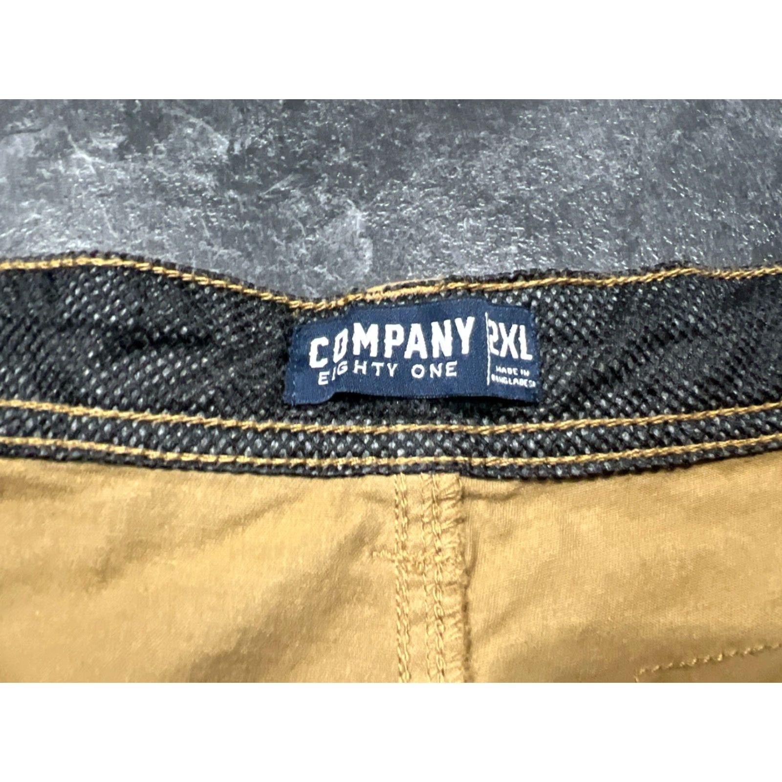 Vintage Company Eighty One 81 cargo shorts mens XL 42 x 13 Brown Zip Pocket Flex Stretch Size US 36 / EU 52 - 4 Thumbnail