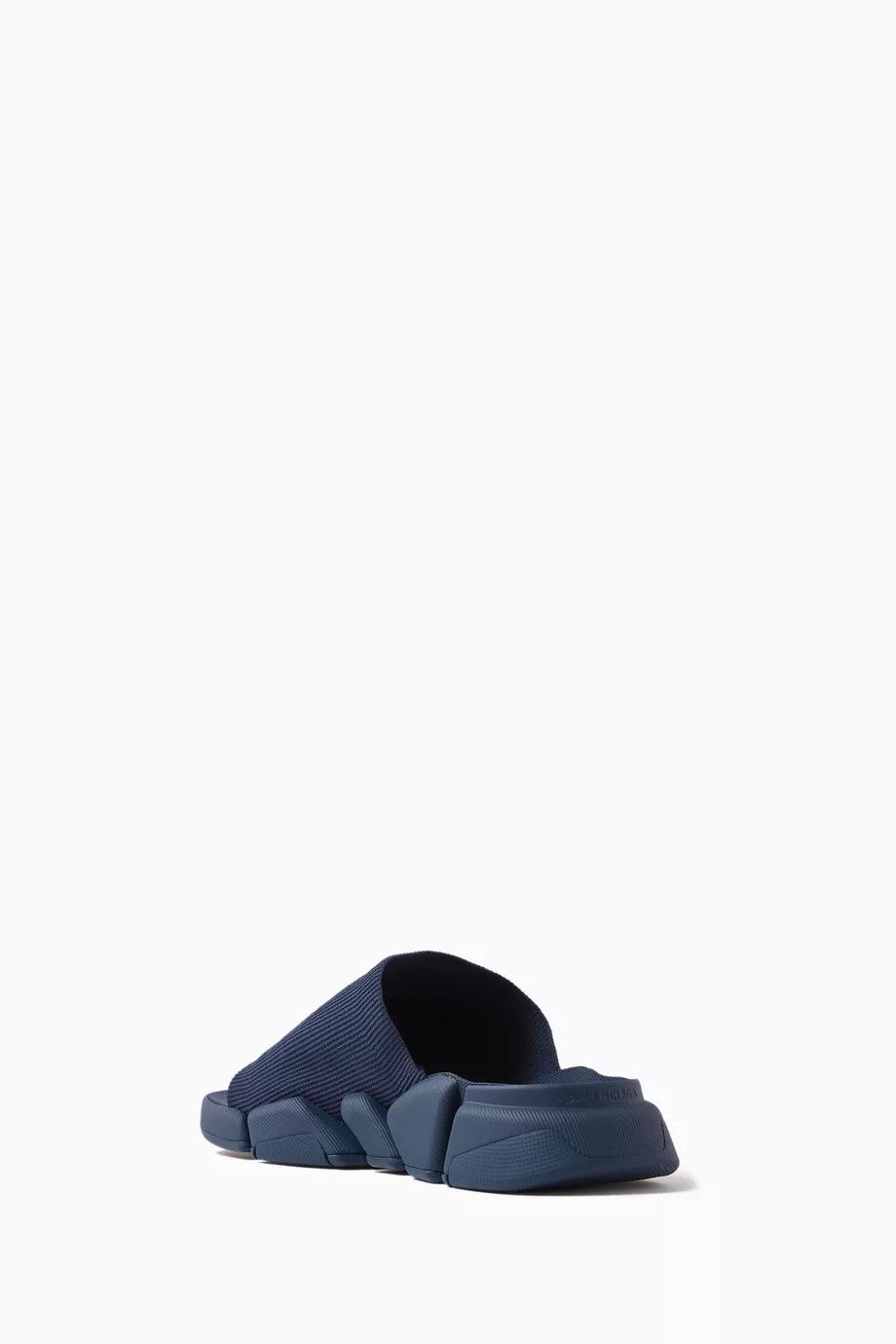 Balenciaga o1in1g0924 Speed 2.0 Recycled Knit Slide Sandal in Navy Size US 11 / EU 44 - 3 Thumbnail