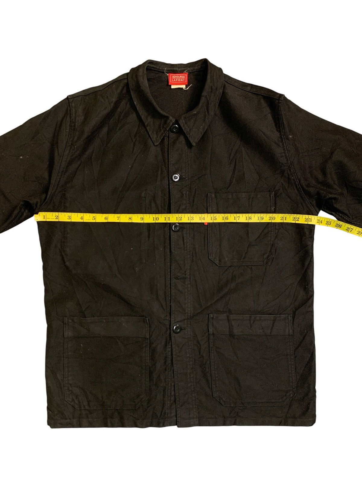 Other Rare Vintage Adolphe Lafont Black Moleskin Chore Jacket Size US L / EU 52-54 / 3 - 8 Thumbnail