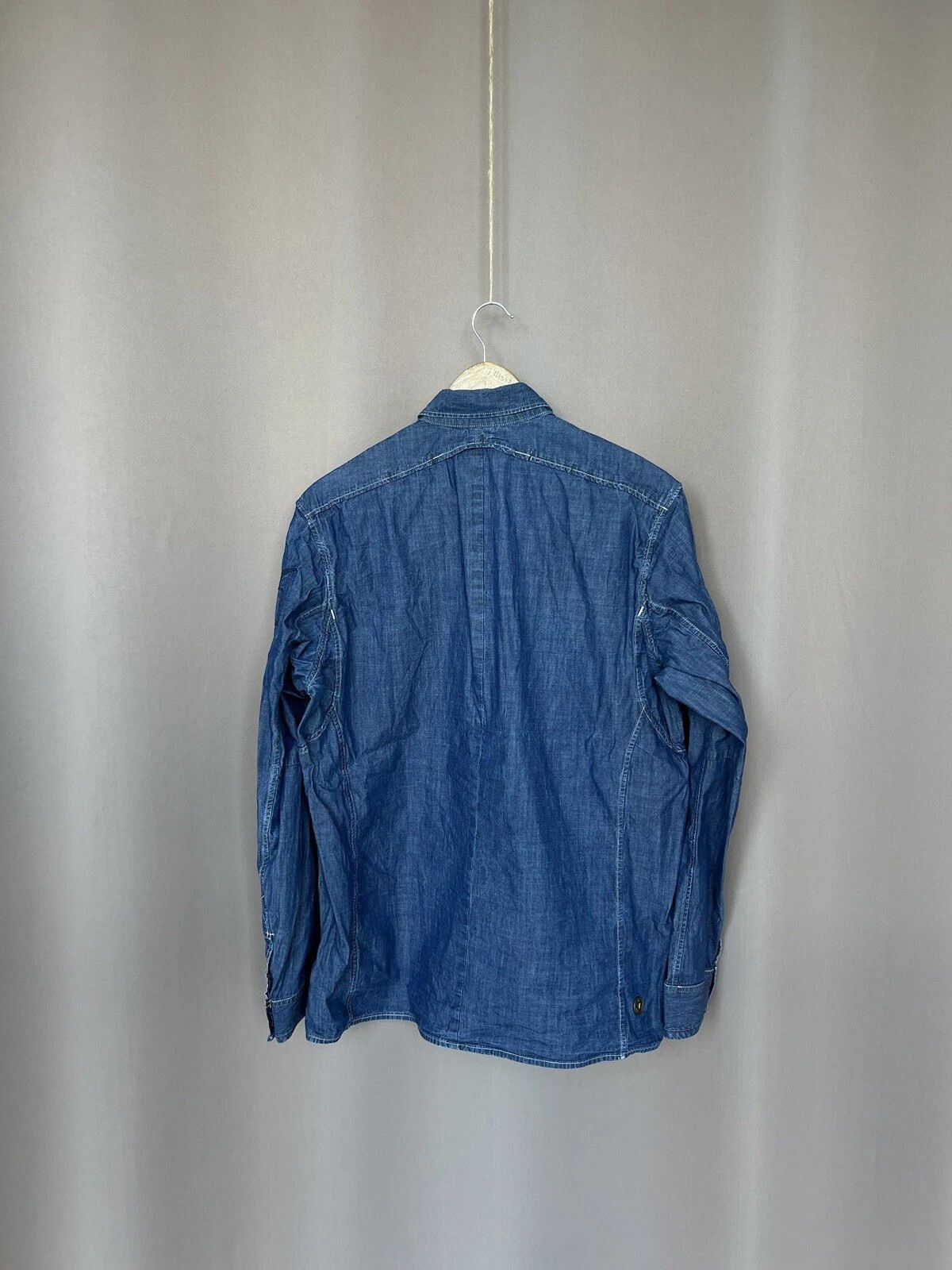 G-Star G-Star Raw Denim Motor Front Shirt Men Size M Long Sleeve Size US M / EU 48-50 / 2 - 7 Thumbnail