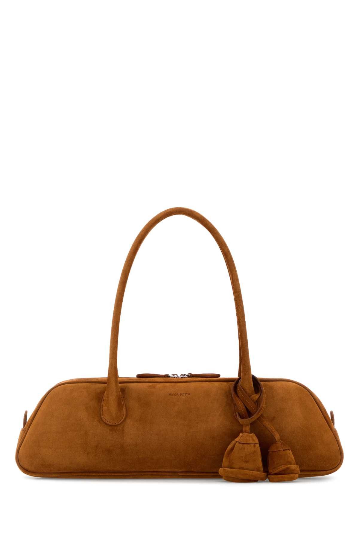 Magda Butrym Caramel Suede Shoulder Bag Size ONE SIZE - 1 Thumbnail