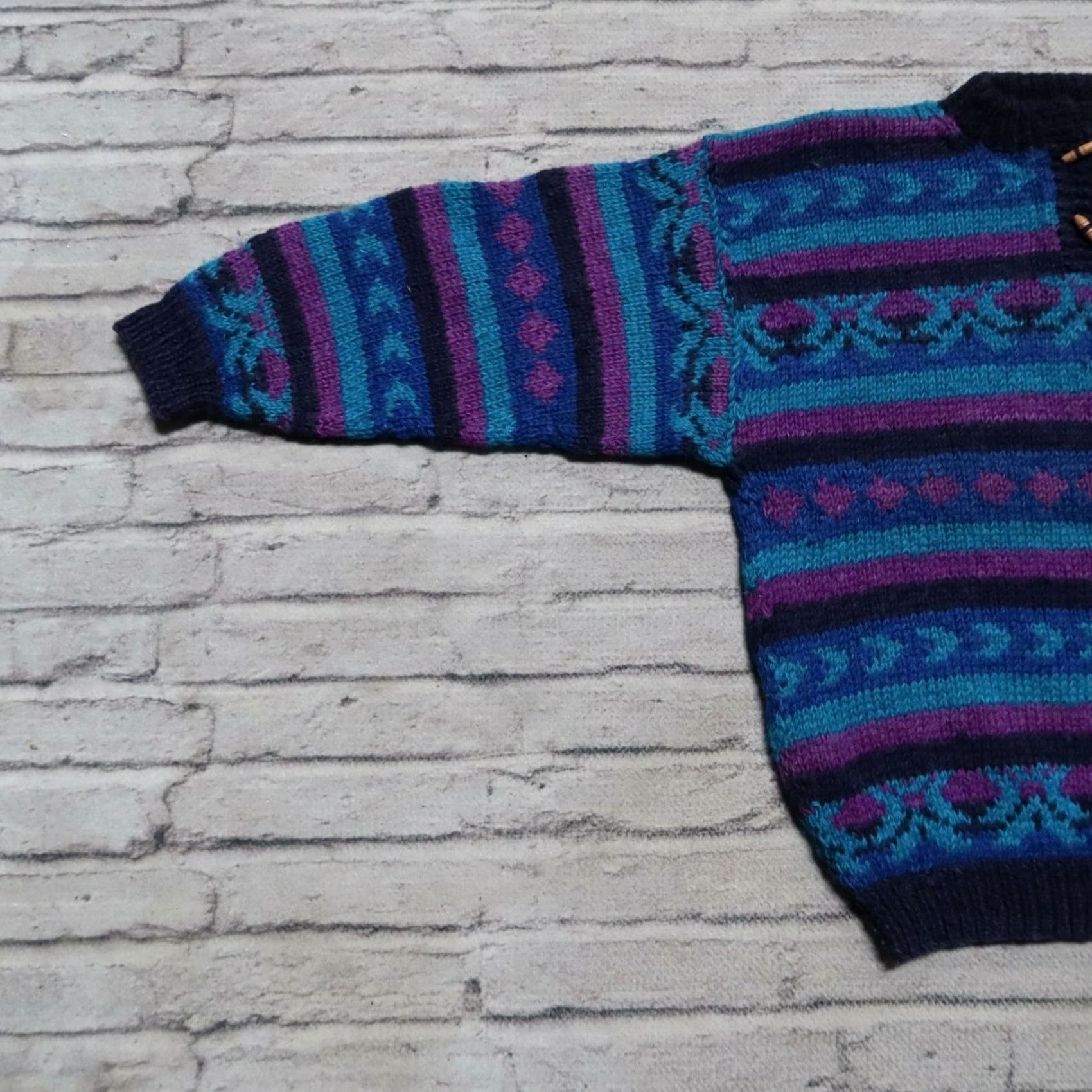 The North Face Vintage The North Face Quilted Sweater Men M Blue 90s Winter Snow Shirt Size US M / EU 48-50 / 2 - 3 Thumbnail