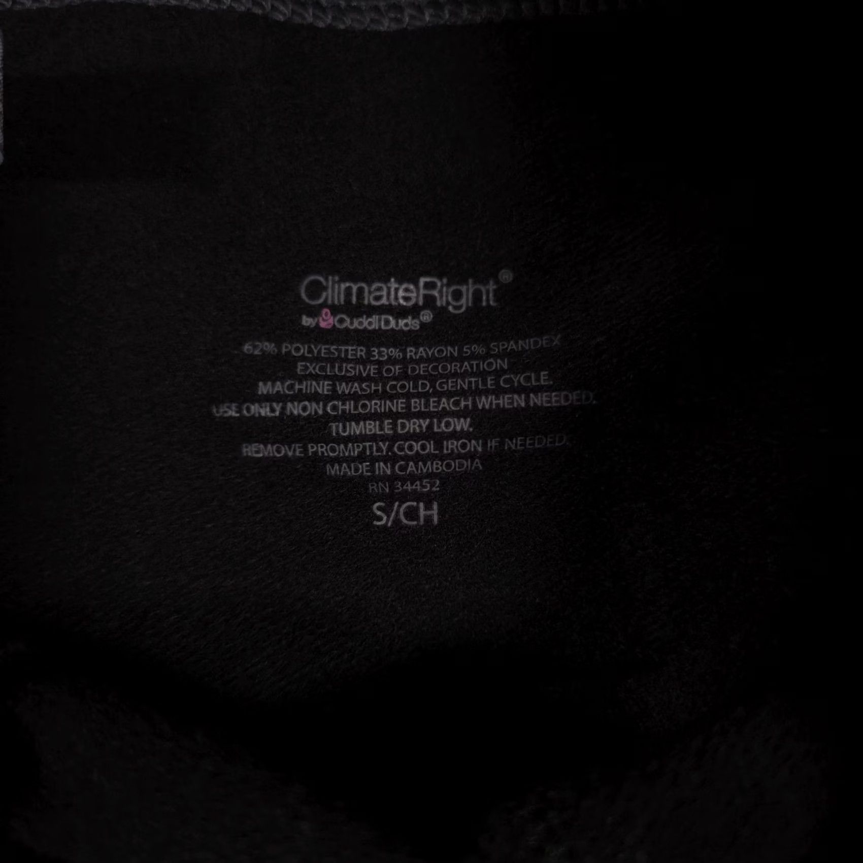 Vintage ClimateRight by Cuddl Duds Leggings Womens Small Black Mid Rise Ankle Pockets Size 28" / US 6 / IT 42 - 5 Thumbnail