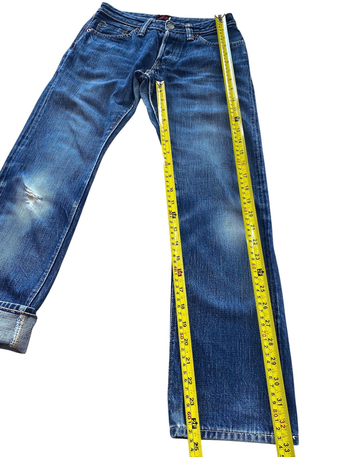 Full Count & Co. Full Count X Selvedge Blue Wash Style Straight Leg Jeans Size US 26 / EU 42 - 8 Thumbnail