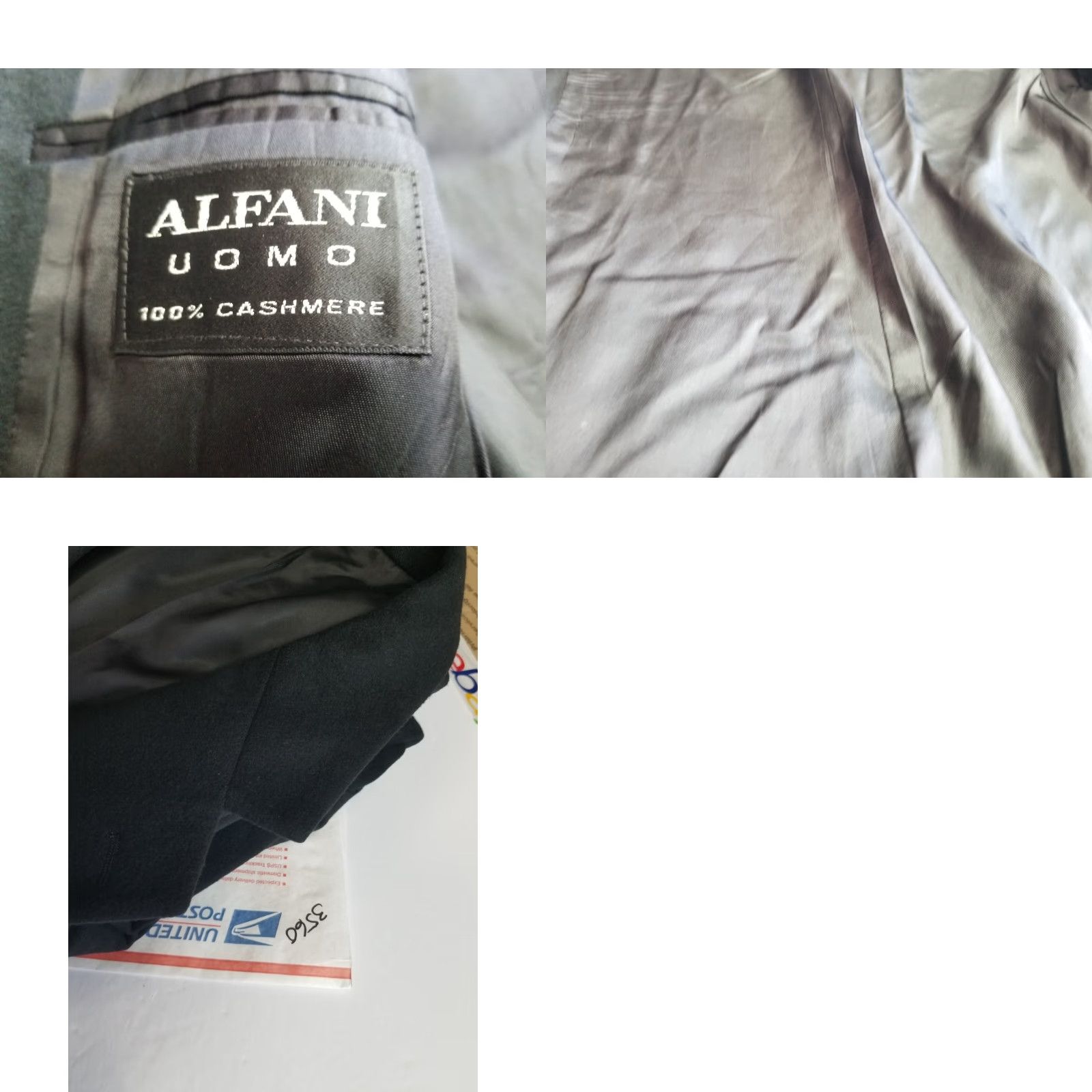 Alfani VINTAGE Alfani Black Cashmere Blazer Men 40L See All Pics Business Sport Coat Blazer Size 40R - 10 Thumbnail
