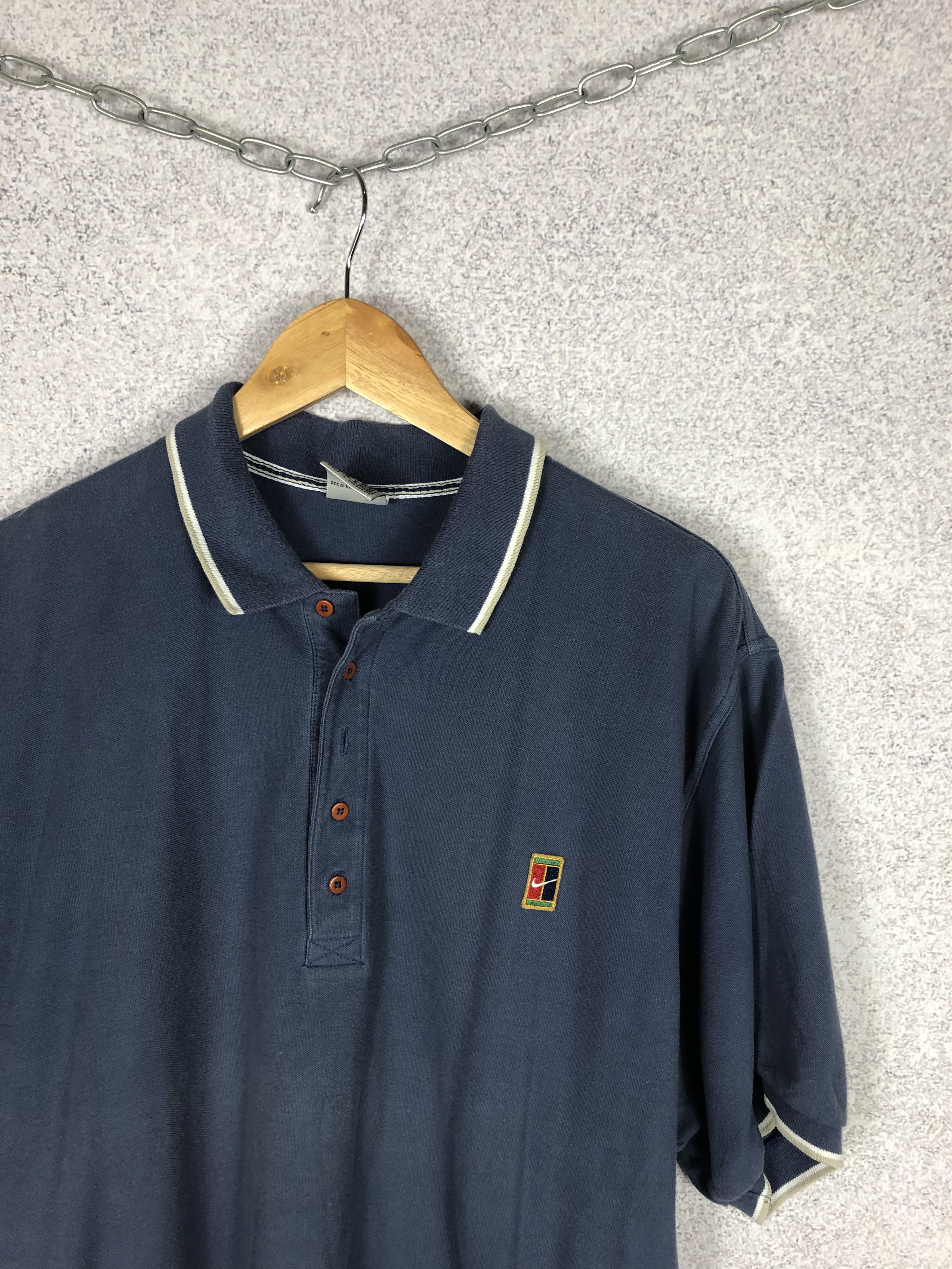 Nike Vintage Nike Challenge Court Small Swoosh Polo Shirt Size US L / EU 52-54 / 3 - 2 Thumbnail