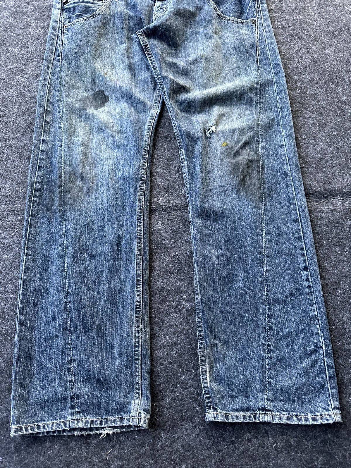 If Six Was Nine × PPFM Double Waist Unbrand Japan Paint Dirty Style D409 Size US 34 / EU 50 - 2 Thumbnail