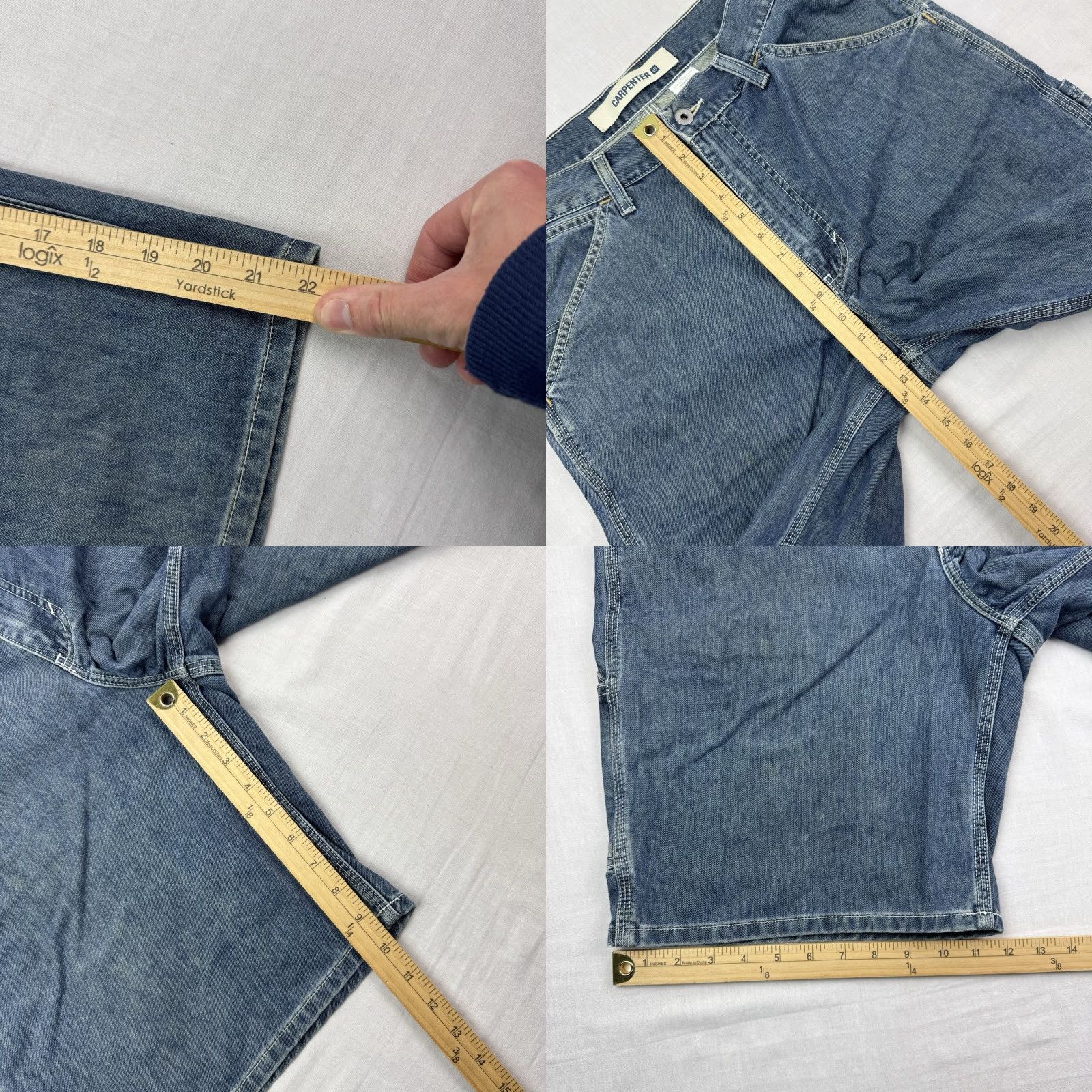 Gap VINTAGE Gap Carpenter Jean Shorts Adult 33 Blue Baggy Grunge 90s Mens Size US 33 - 8 Thumbnail
