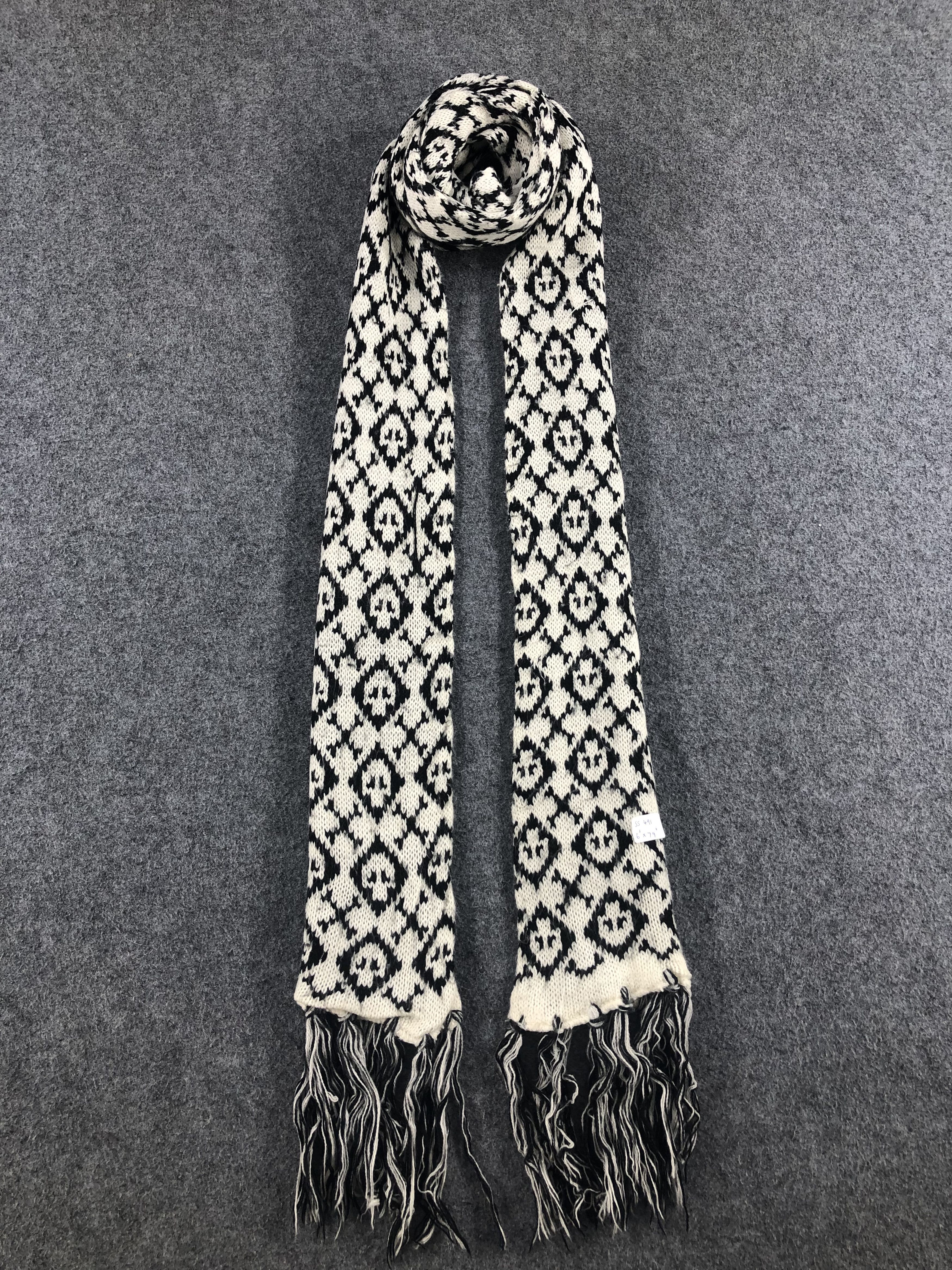 Vintage Mini Skulls Scarf / Muffler / Neckwear Size ONE SIZE - 1 Thumbnail