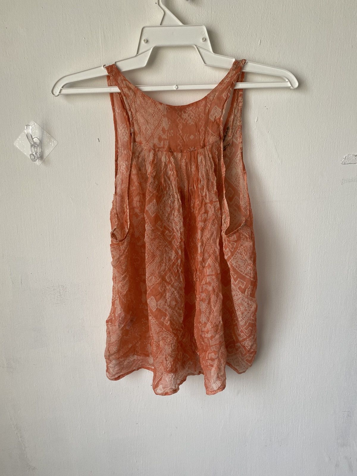 Other Joie Boho Sleeveless Chiffon Top with Beaded Neckline Size L / US 10 / IT 46 - 6 Thumbnail