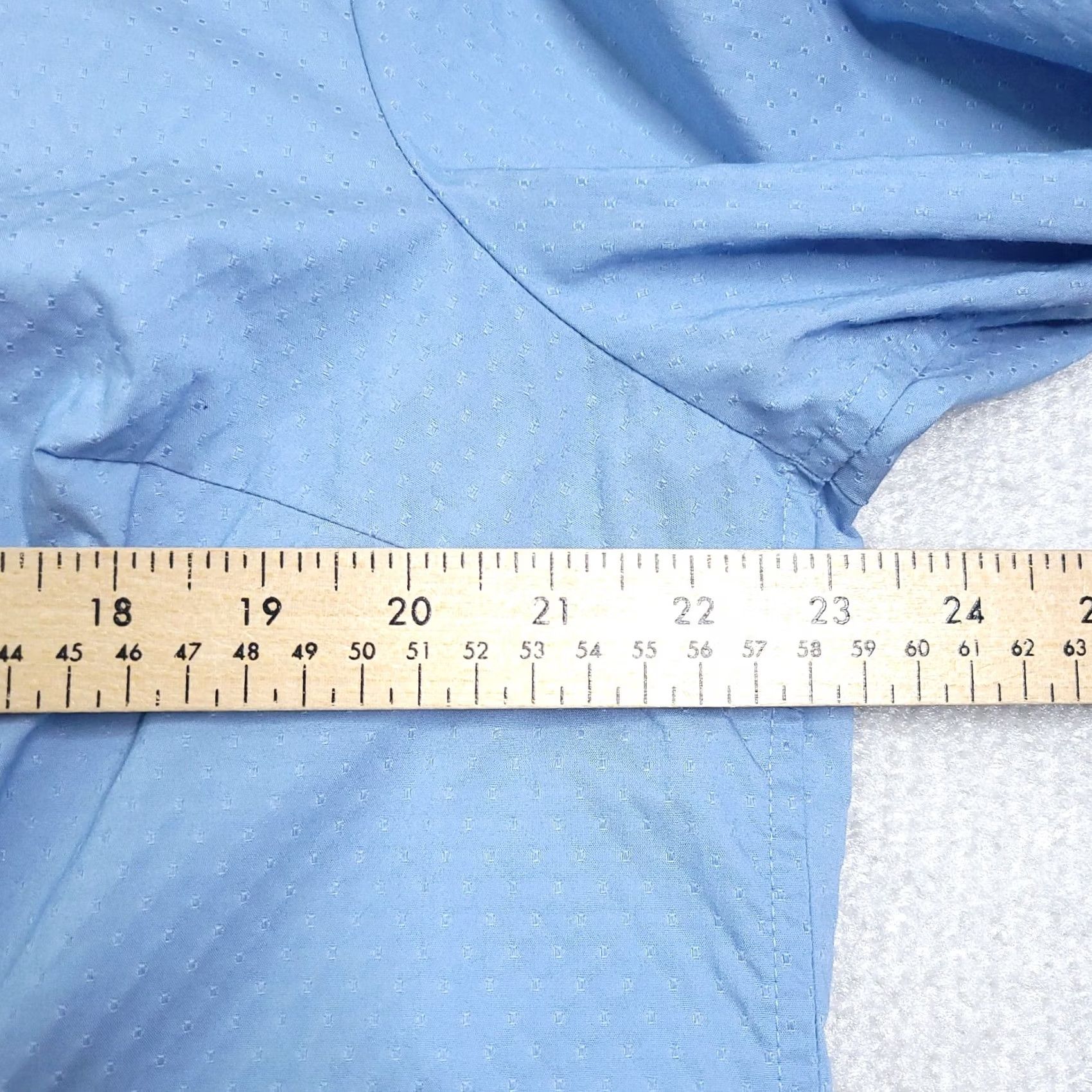 Vintage VINTAGE Fashion Bug Button Up Shirt Women's 1X Blue Pleated Long Sleeve Blouse Size XL / US 12-14 / IT 48-50 - 5 Thumbnail