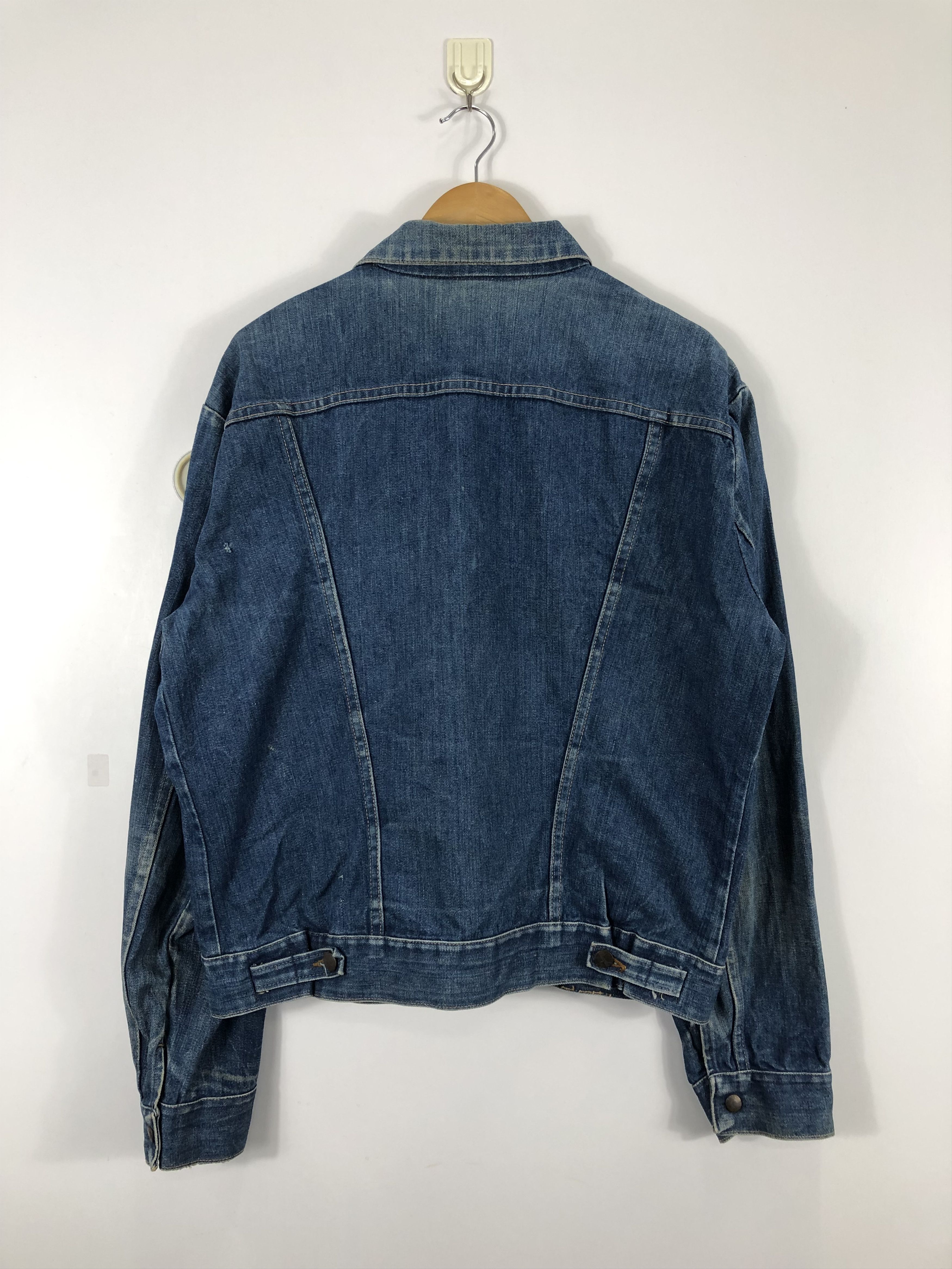 Vintage Vintage 90s Wrangler Denim Jacket J0532 Size US L / EU 52-54 / 3 - 3 Thumbnail