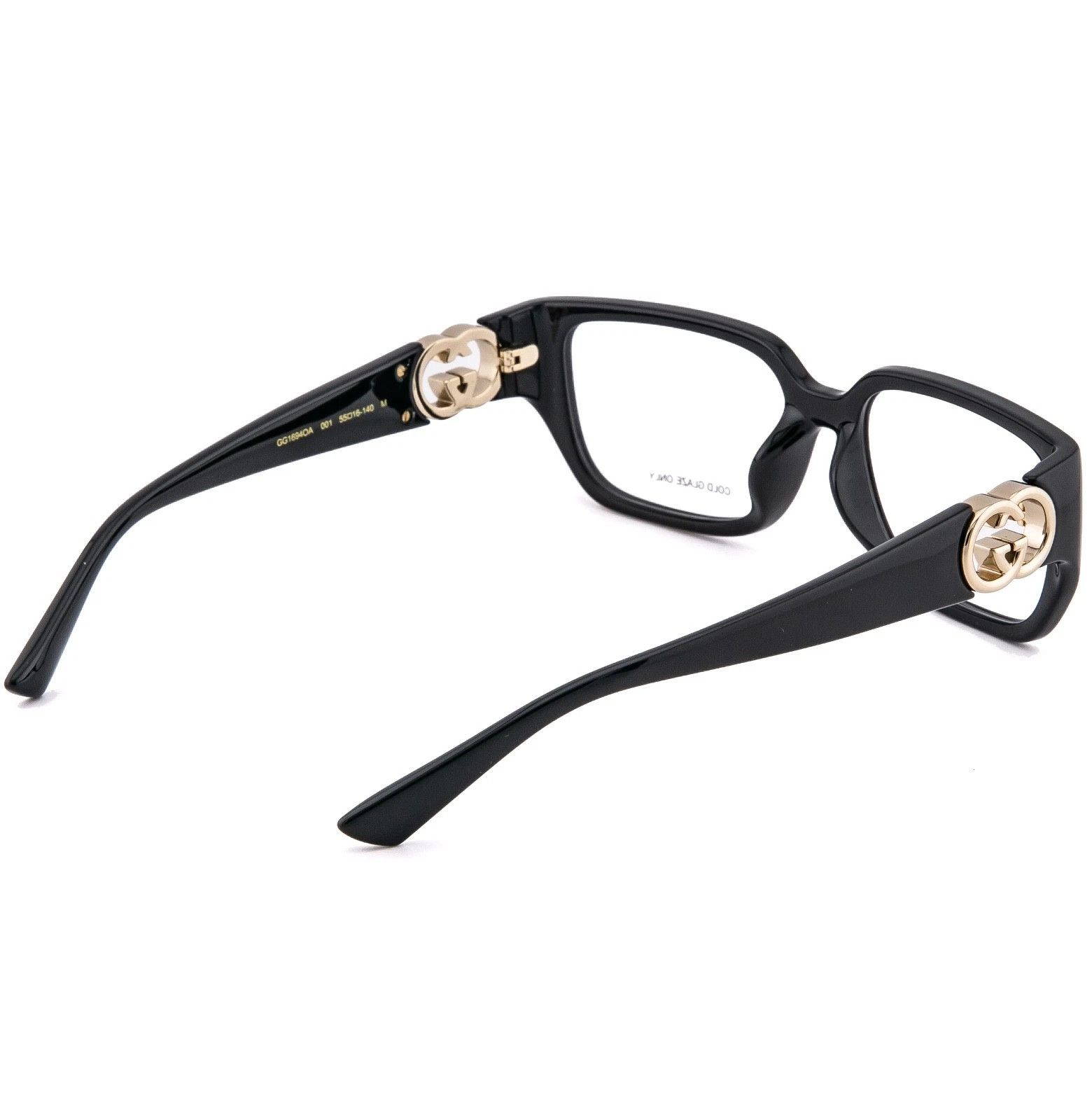 Gucci GUCCI GG1694O 1694 Black GG Geometric Unisex Eyeglasses 001 Size ONE SIZE - 3 Thumbnail