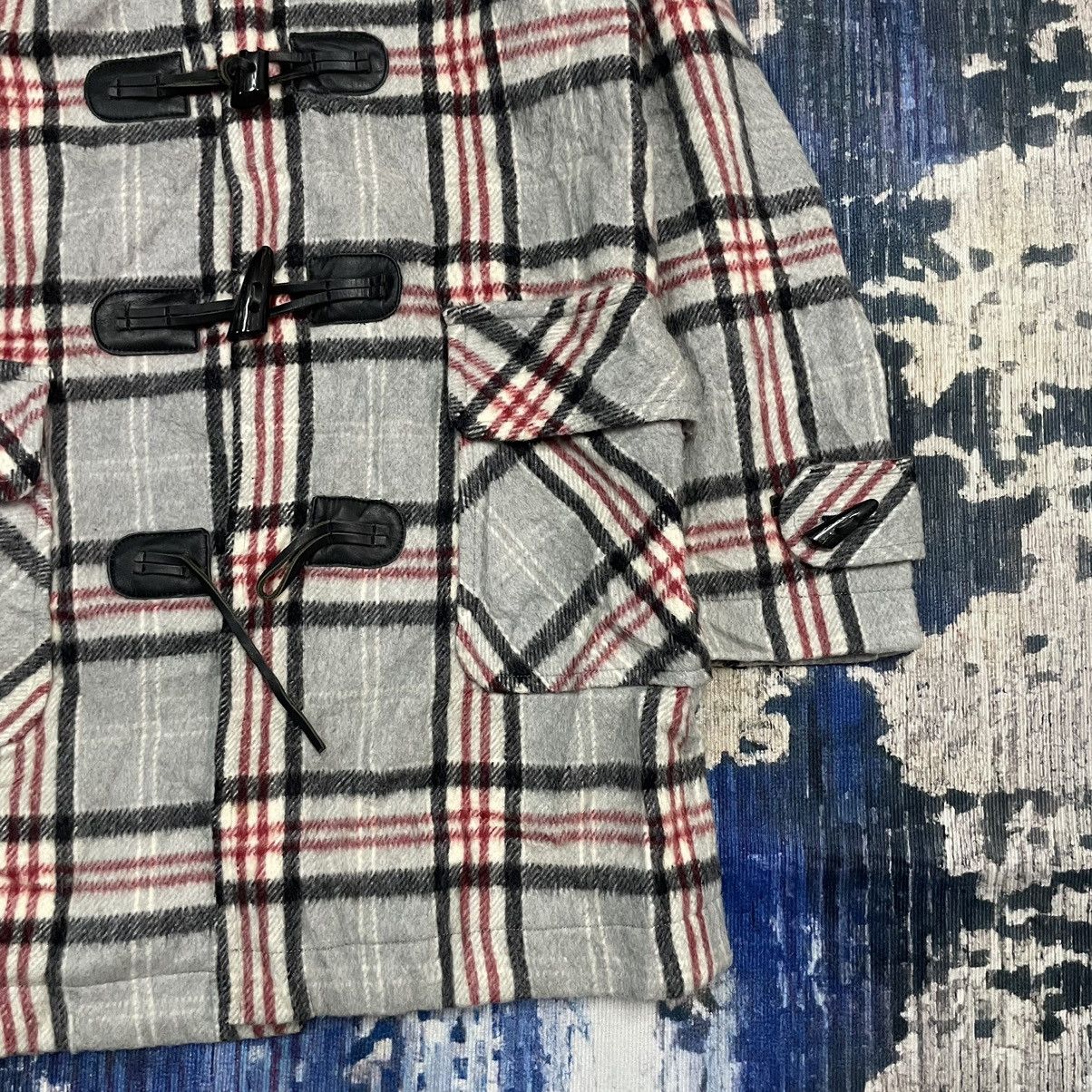 Hysteric Glamour Vintage 1990s Hysteric Glamour Plaid Wool Hooded Duffle Coat Size S / US 4 / IT 40 - 3 Thumbnail