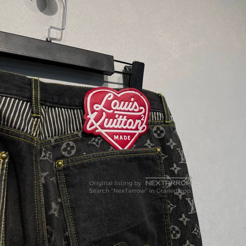 Louis Vuitton Louis Vuitton Printed logo patchwork jeans Size US 34 / EU 50 - 3 Thumbnail
