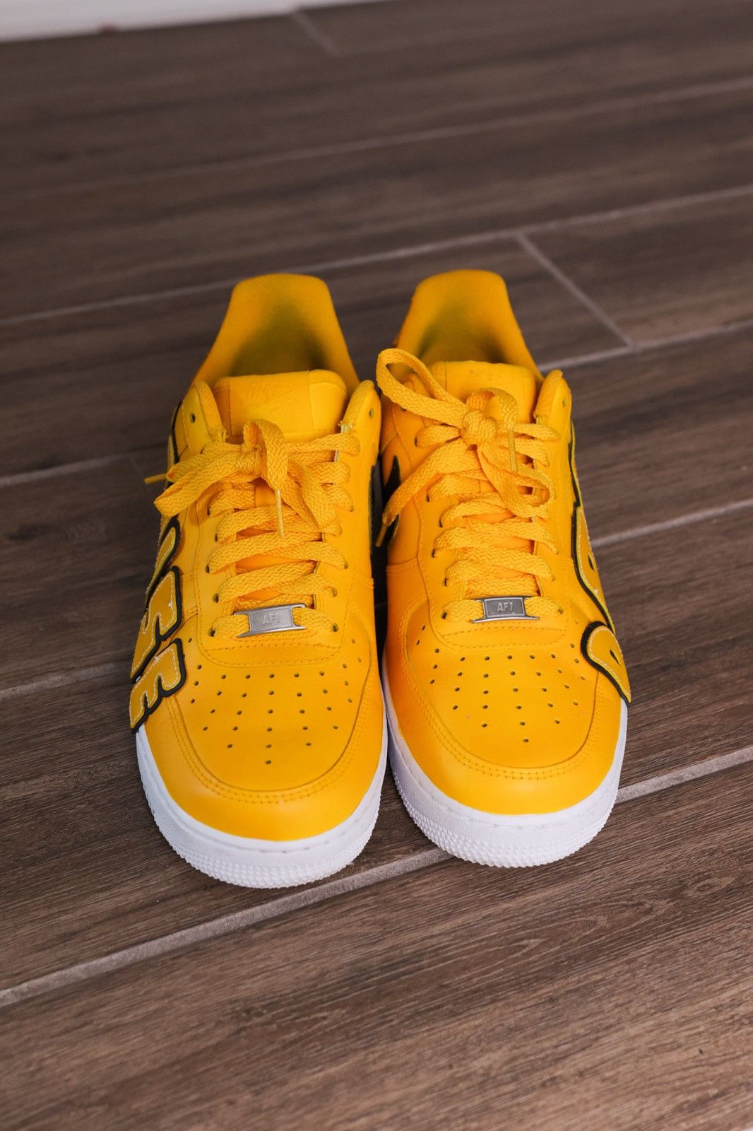 Drew House × Nike Drew House Nike Air Force One - Yellow Size US 9.5 / EU 42-43 - 4 Thumbnail