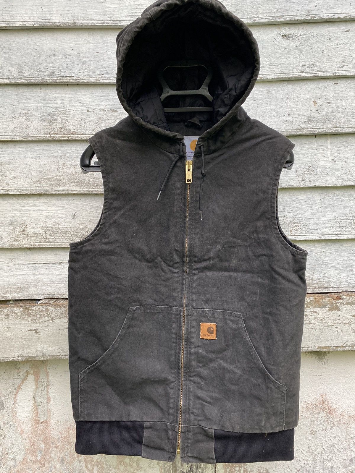Carhartt × Vintage Carhartt Duck Canvas Sleeveless Thinsulate Hoodie Jacket Size US S / EU 44-46 / 1 - 1 Thumbnail