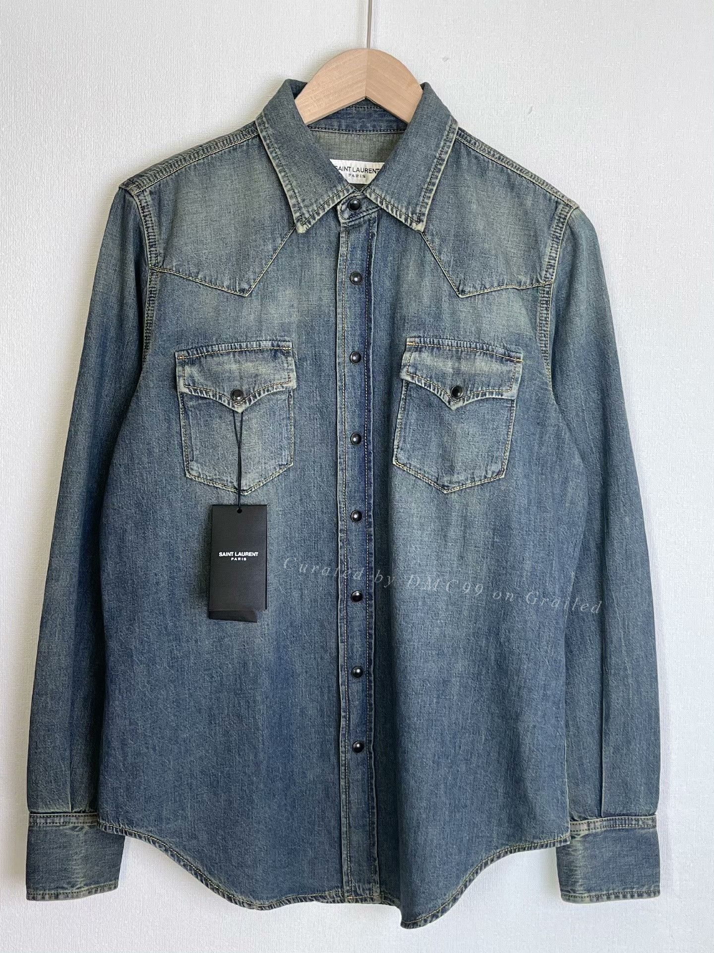Saint Laurent Paris Saint Laurent Vintage Western Cowboy Shirt Size US M / EU 48-50 / 2 - 1 Thumbnail