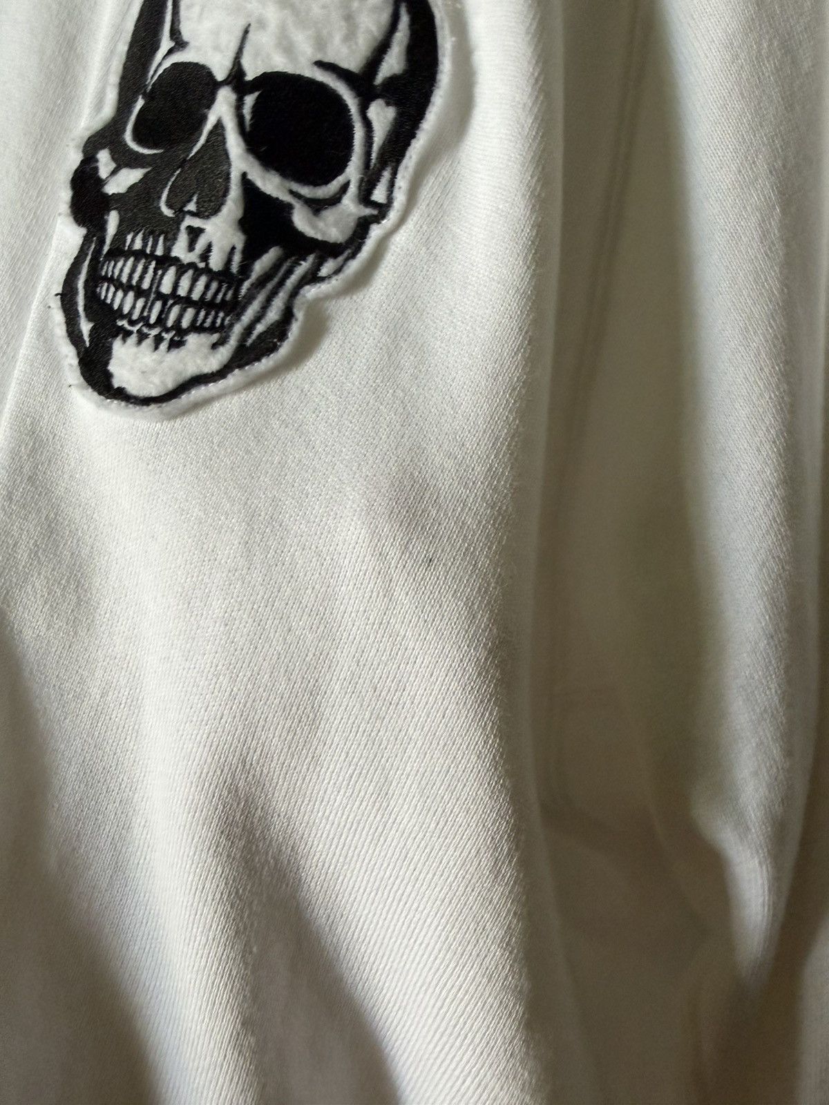Number (N)ine SS04 Number (N)ine White Double Skull Hoodie Size US L / EU 52-54 / 3 - 3 Thumbnail