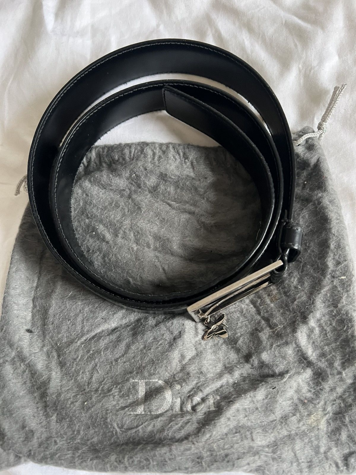 Dior Dior Homme Bee Pendant Belt sz 90 Size 30 - 2 Thumbnail