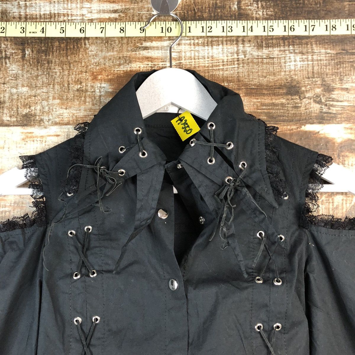AC/DC Ac Dc Ray seditonaries punk ripped Black #A2550 Size S / US 4 / IT 40 - 4 Thumbnail