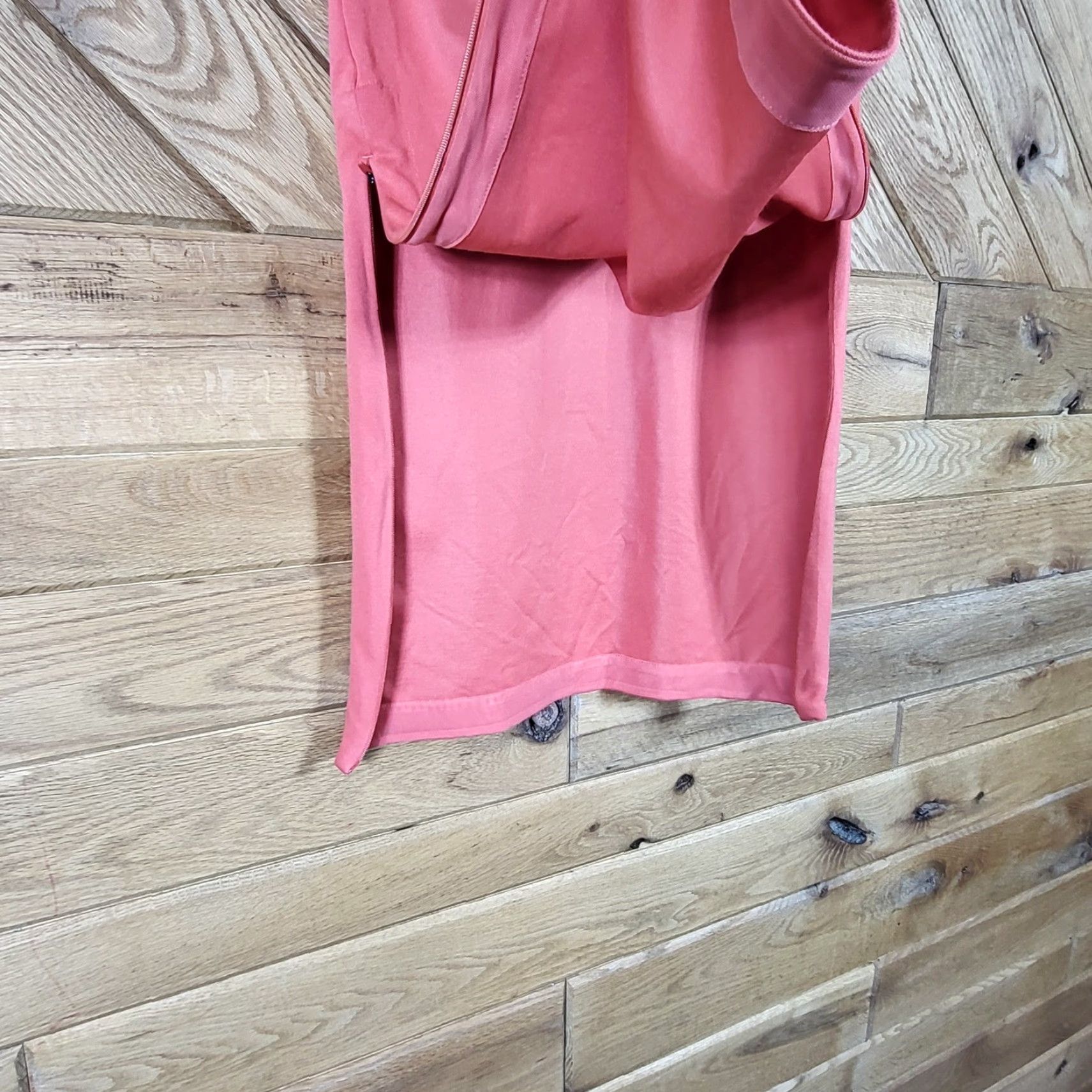 Adidas Adidas Polo Dress Womens Size S Coral Pink Short Sleeve Zip Side Slits Casual Summer T-Shirt Dress Sports Preppy Size S / US 4 / IT 40 - 7 Thumbnail