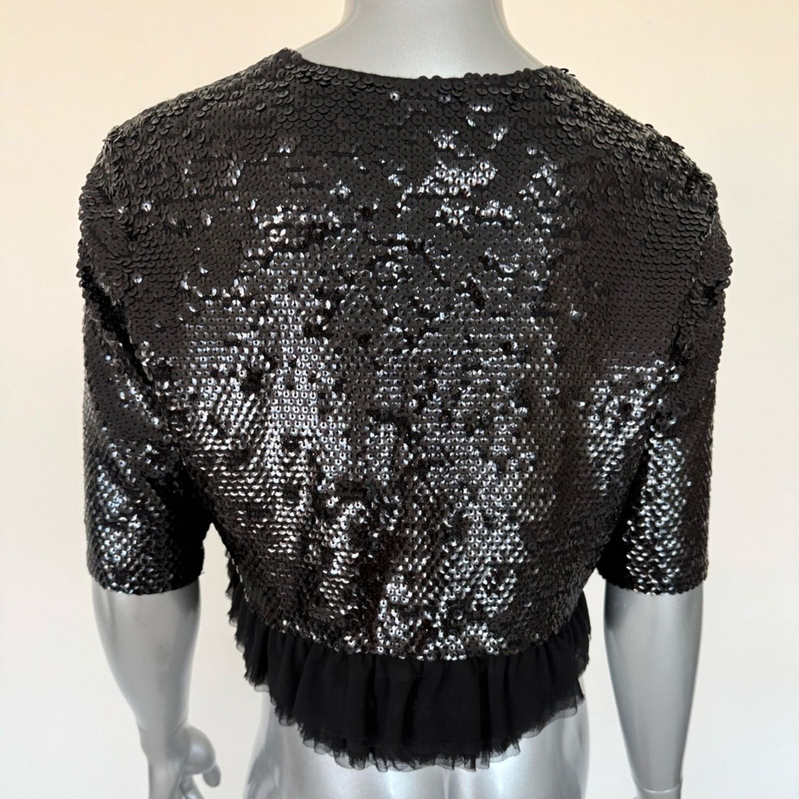 Bcbgmaxazria BCBG Maxazria crop top with sequins size L Size L / US 10 / IT 46 - 4 Thumbnail