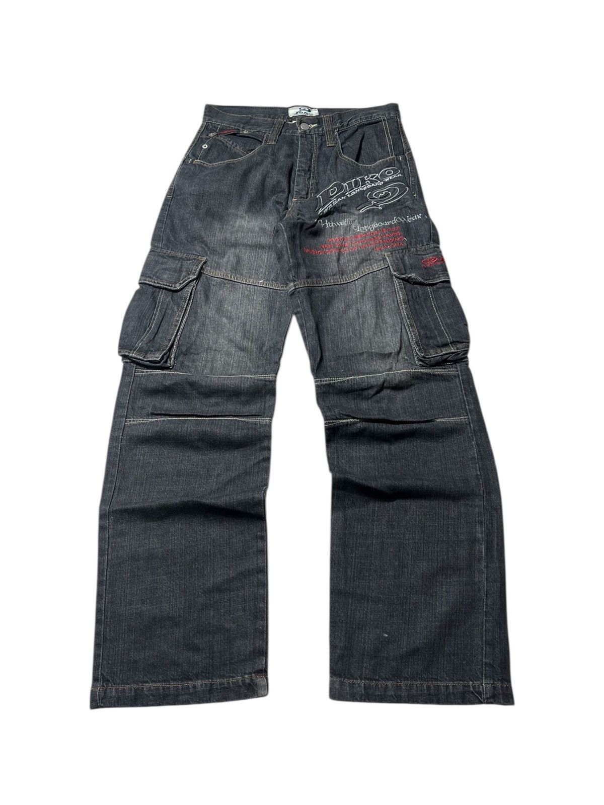 Vintage 2000s Y2k Piko Baggy Cargo Pants Size US 28 / EU 44 - 1 Thumbnail
