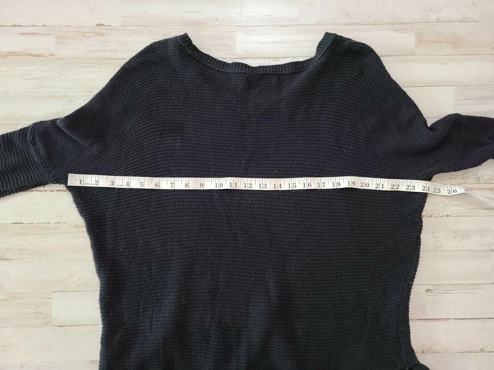 Designer American eagle Sweater Small Black Oversized Sheer Trim Size S / US 4 / IT 40 - 6 Thumbnail