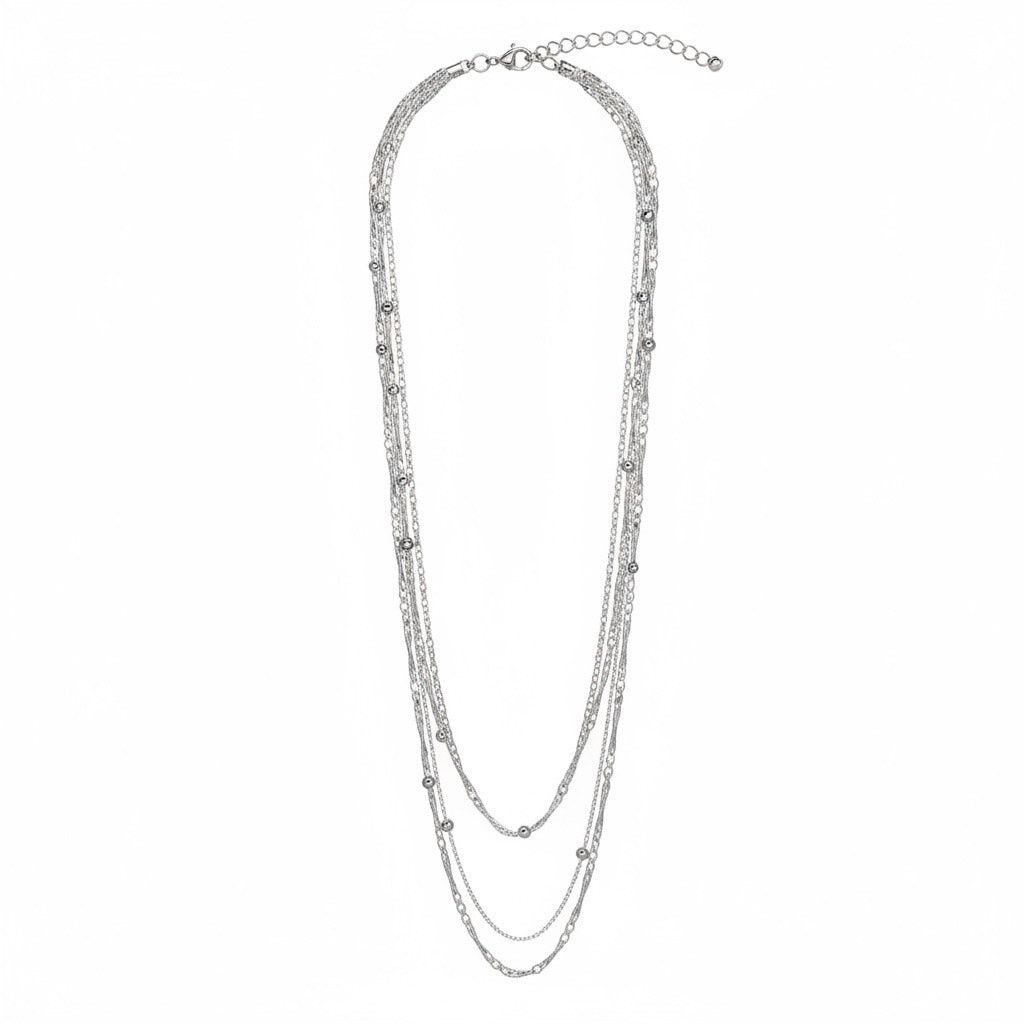 Other AND NOW THIS Silver Plated Layered Chain Necklace 18” New Size ONE SIZE - 1 Thumbnail