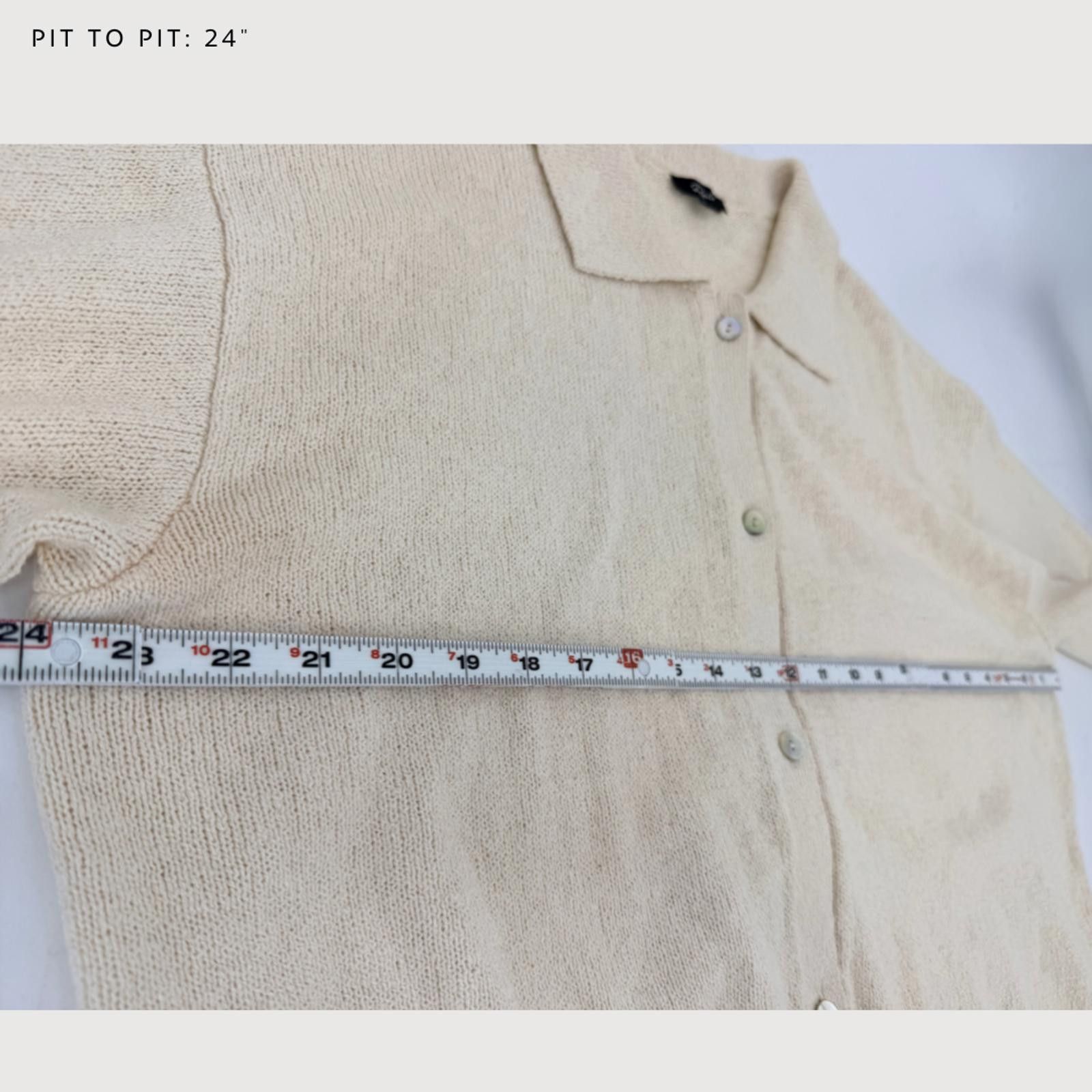 Rails Rails Cardigan Holland Knit Short Sleeve Cream L Size L / US 10 / IT 46 - 7 Thumbnail