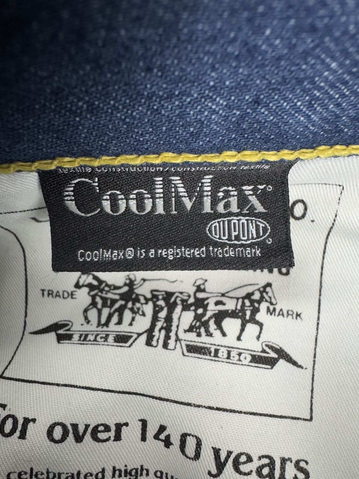 Other Rare Vintage 2000r Levis CoolMax dry raw denim single pocket Size US 30 / EU 46 - 13 Thumbnail