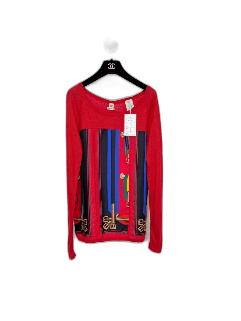 Hermes Hermes Cashmere Silk Sweater Red Size S / US 4 / IT 40 - 1 Thumbnail