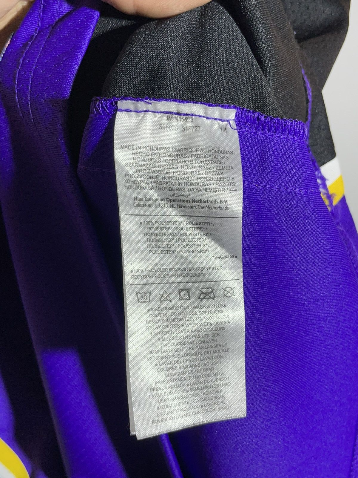 Jordan Brand × NBA #23 James L.A Lakers Jordan Brand NBA Basketball Jersey Size US L / EU 52-54 / 3 - 9 Thumbnail