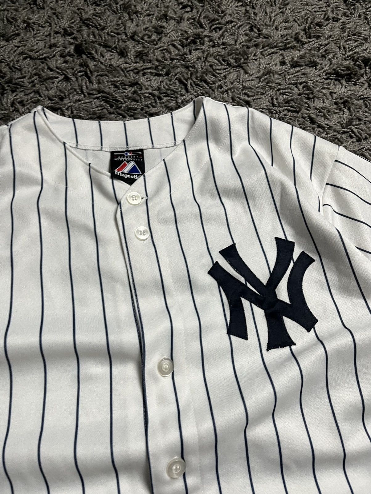 MLB Majestic NY Yankees Pinstripe Jersey #33 Swisher L Size US L / EU 52-54 / 3 - 3 Thumbnail