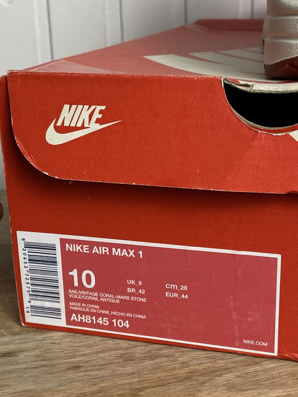 Nike New Nike Air Max 1 "Mars Stone" authentic rare size 10US Size US 10 / EU 43 - 13 Thumbnail