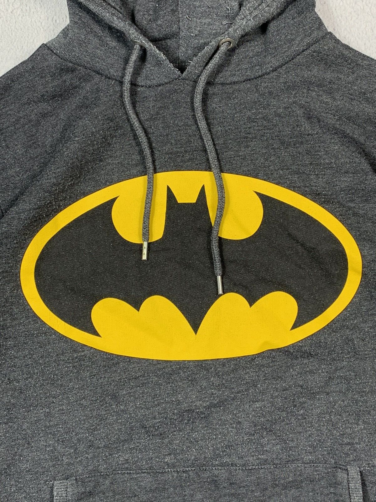 Japanese Brand × Vintage Vintage Y2K DC Comics Batman biglogo hoodie streetwear sizeM Size M / US 6-8 / IT 42-44 - 4 Thumbnail