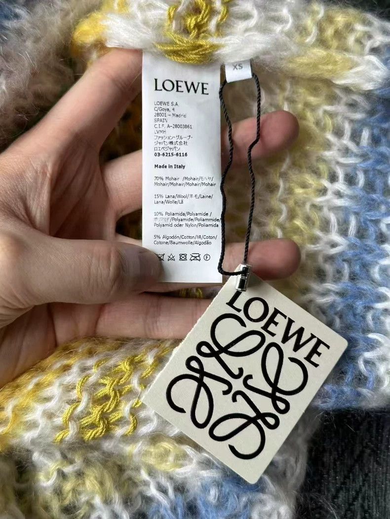 Loewe LOEWE Striped mohair sweater Size XS / US 0-2 / IT 36-38 - 4 Thumbnail