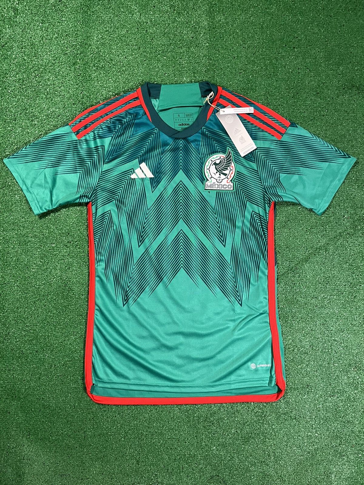 Mexico 2014 Adidas 2024 Home Soccer Jersey Size 2XL