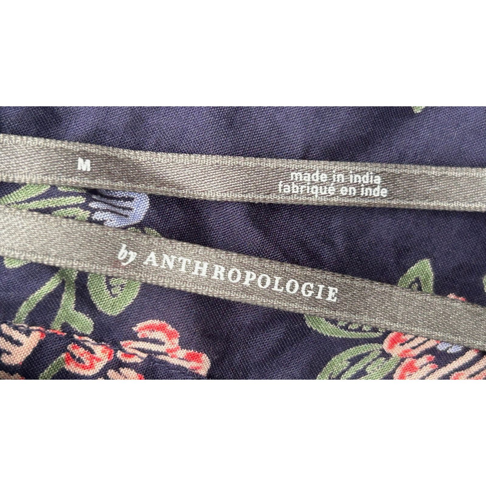 Anthropologie Anthropologie | Blue Floral Smocked Darcy Sleep Top | Medium Size M / US 6-8 / IT 42-44 - 3 Thumbnail