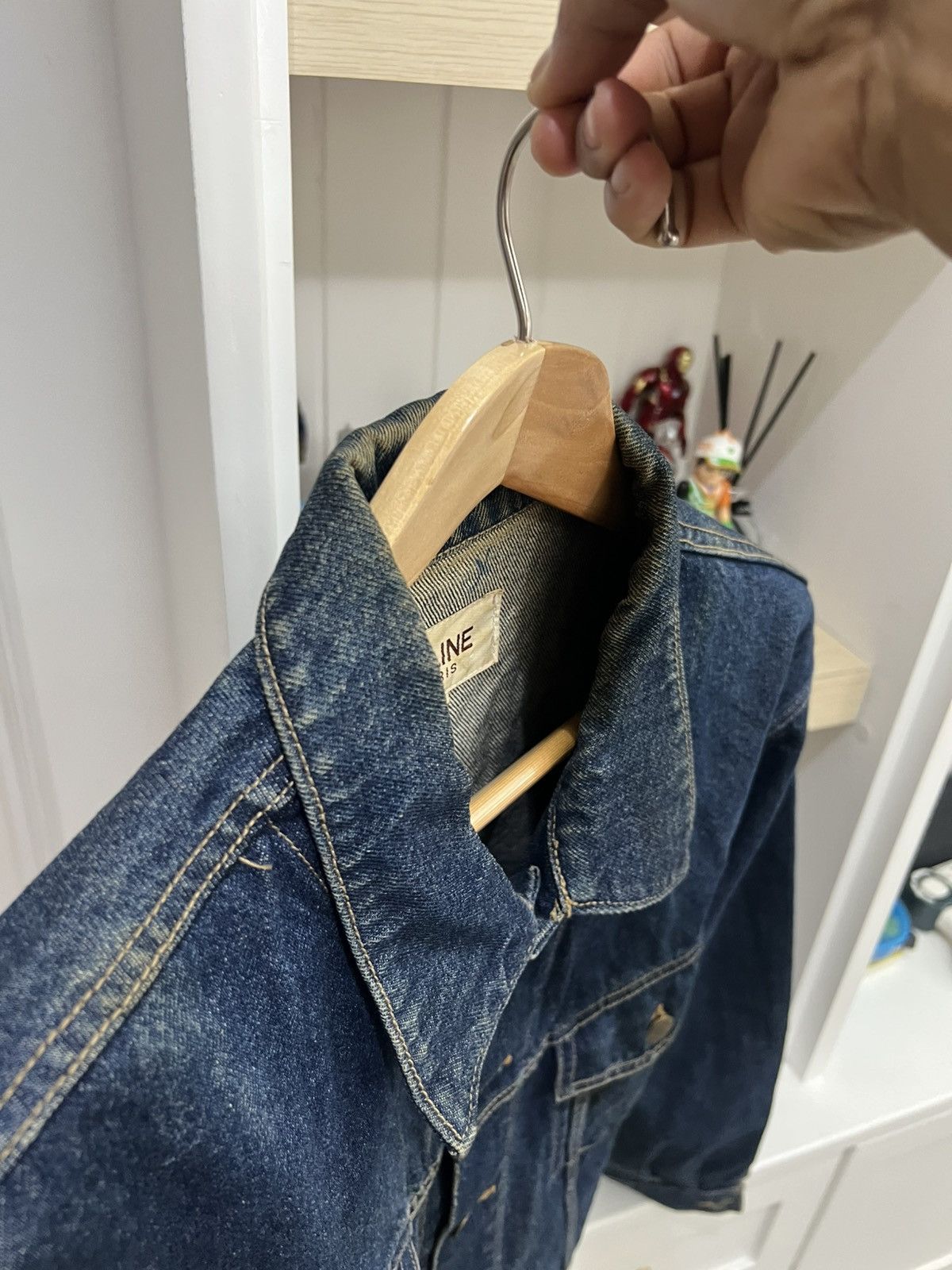 Celine × Designer CELINE DENIM TRUCKER JACKET Size US M / EU 48-50 / 2 - 20 Thumbnail
