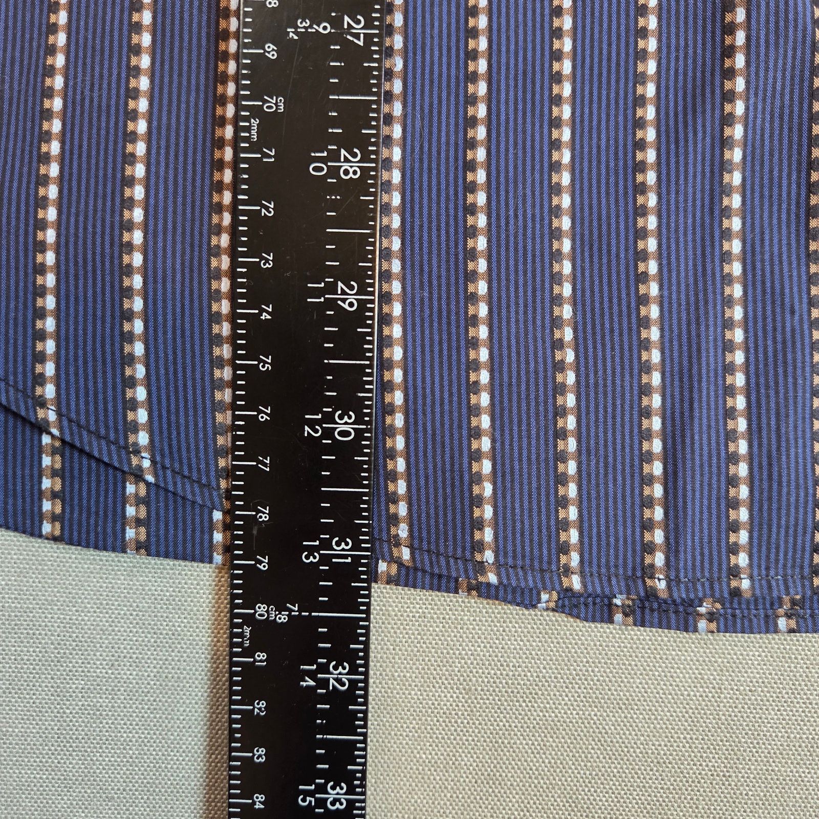 BUGATCHI Bugatchi Uomo XL Blue Stripe Cotton Button Down Shirt Size US XL / EU 56 / 4 - 9 Thumbnail