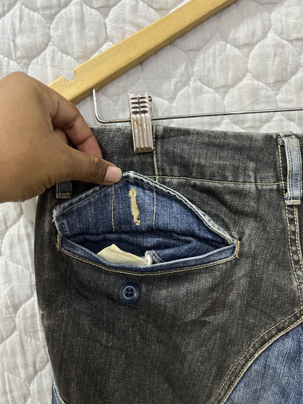 Le Grande Bleu (L.G.B.) 🔥🔥🔥ARCHIVE PPFM PATCHWORK DENIM Size US 33 - 11 Thumbnail