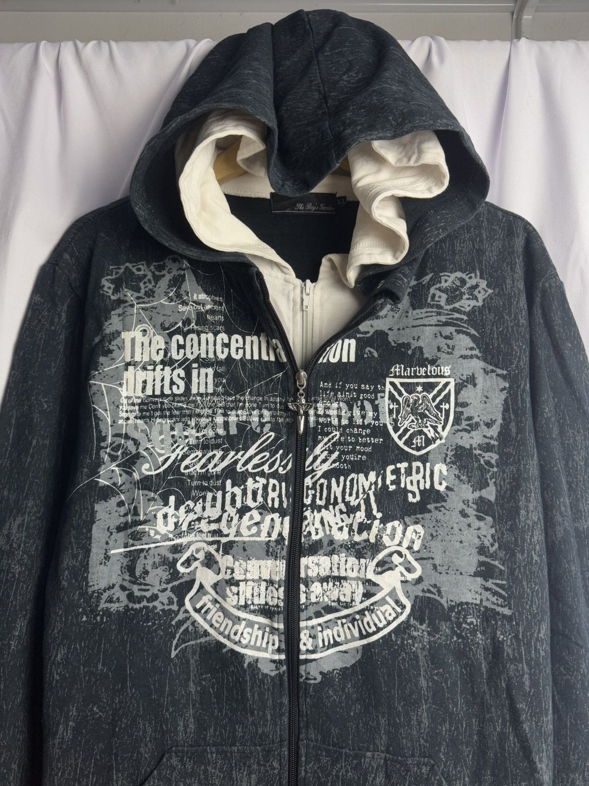 If Six Was Nine Double layers hoodie poem spider japanese style hysteric Size US M / EU 48-50 / 2 - 3 Thumbnail
