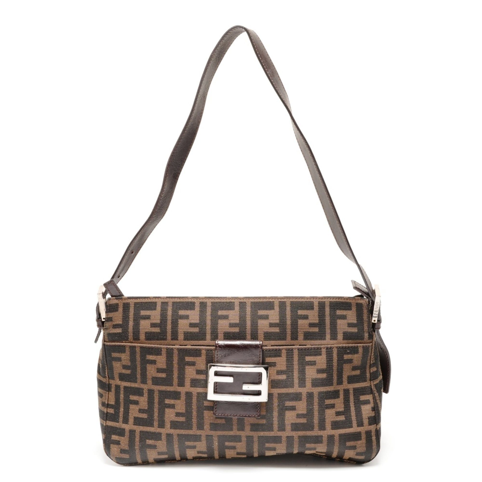 Fendi Fendi Mamma Zucca Canvas Shoulder Bag, Brown, WS26458 Size ONE SIZE - 1 Thumbnail
