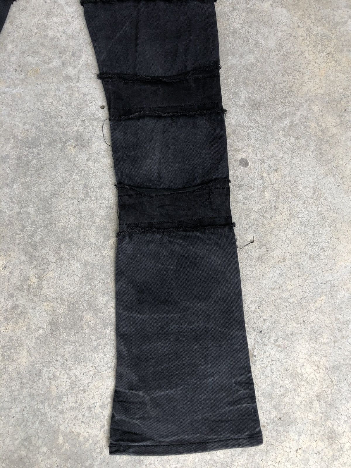 Japanese Brand Golden Flared Jeans Boro Patchwork Distressed Size US 34 / EU 50 - 12 Thumbnail