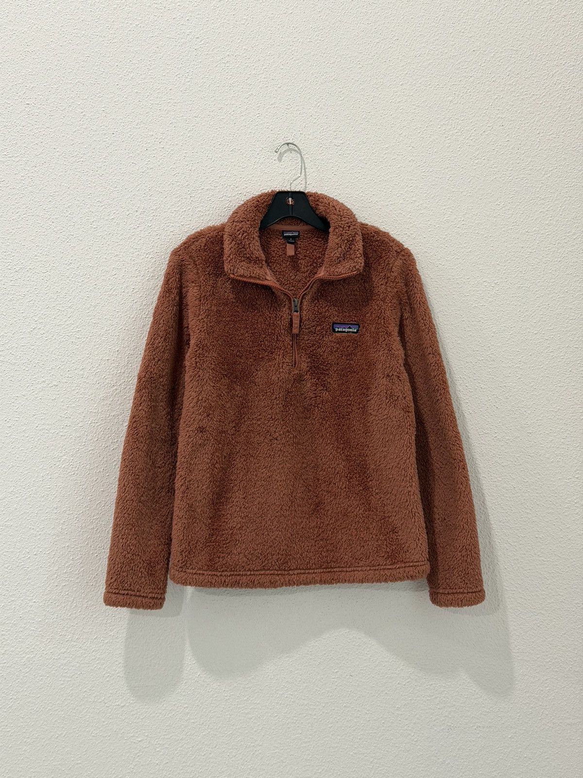 Patagonia Patagonia Womens 1/4 Zip Pullover Small Burnt Orange Sherpa Size S / US 4 / IT 40 - 1 Thumbnail