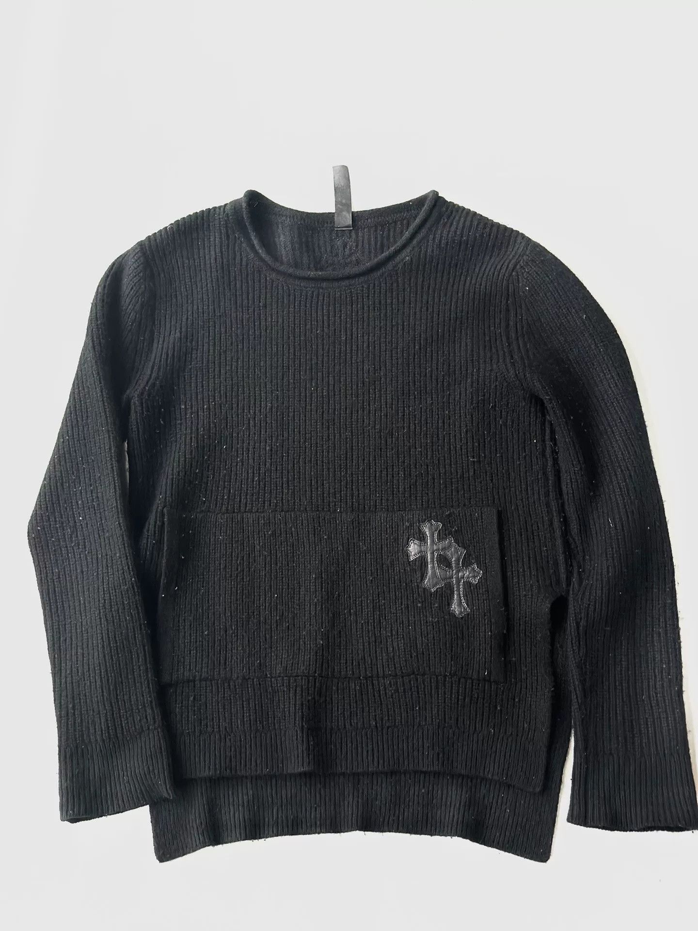 Chrome Hearts Chrome Hearts Patchwork Leather Crewneck Sweater Size US XS / EU 42 / 0 - 1 Thumbnail