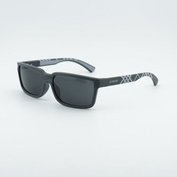 Burberry Burberry BE4495D 423387 Sunglasses Grey Rectangle Frame Size ONE SIZE - 1 Thumbnail
